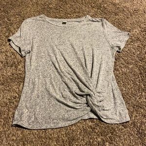 Gray old navy tied shirt size large